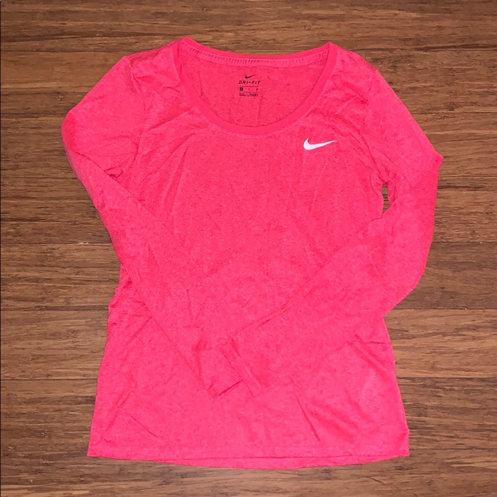 Nike Pink Long Sleeve Dri Fit